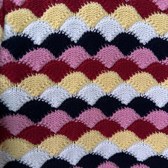 Knit Multi-Coloured, Short-Sleeved Sweater - Picture 5 of 5